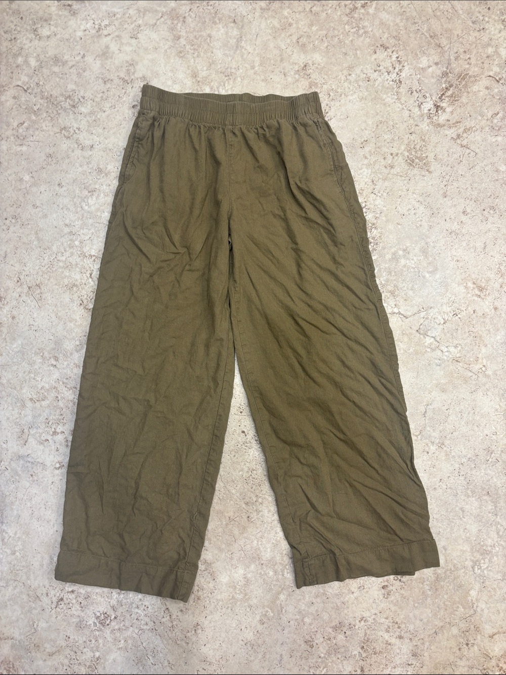 Old Navy Women’s Super Wide Leg Army Green Casual Pants